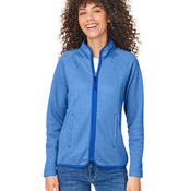 Ladies' Venture Heathered Stripe Full-Zip