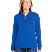 Ladies' Market Snag Protect Mesh ColorblockQuarter-Zip