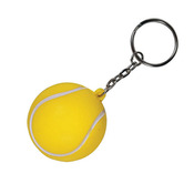 Tennis Ball Shape Stress Ball Keychain