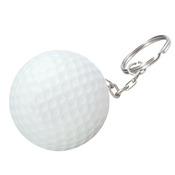 Golf Ball Shape Stress Ball Keychain