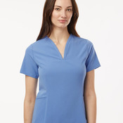 Women's Calix Fit & Flare Scrub V-Neck Top