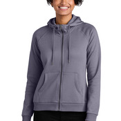 Women's Organic CVC Fleece Full Zip Hoodie