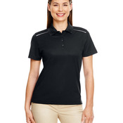 Women's Radiant Performance Piqué Polo with Reflective Piping