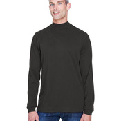 Unisex Sueded Jersey Mock Neck T-Shirt