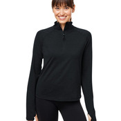 Women's Fairway Marbled Jersey Quarter-Zip Pullover