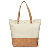 Canvas-Cork Shopper Tote