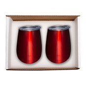 Duo Vacuum Insulated Stemless Wine Tumbler Gift Set